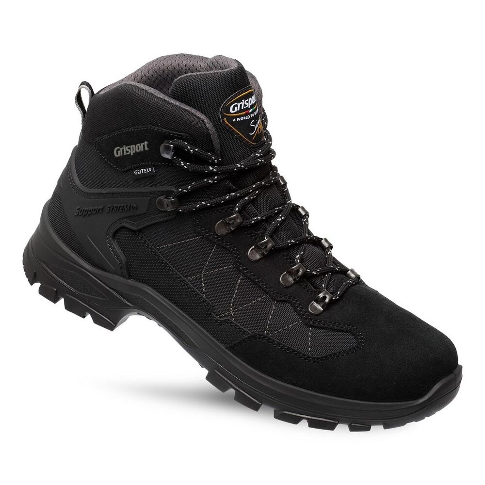 Grisport Scout Mid Zwart Wandelschoenen