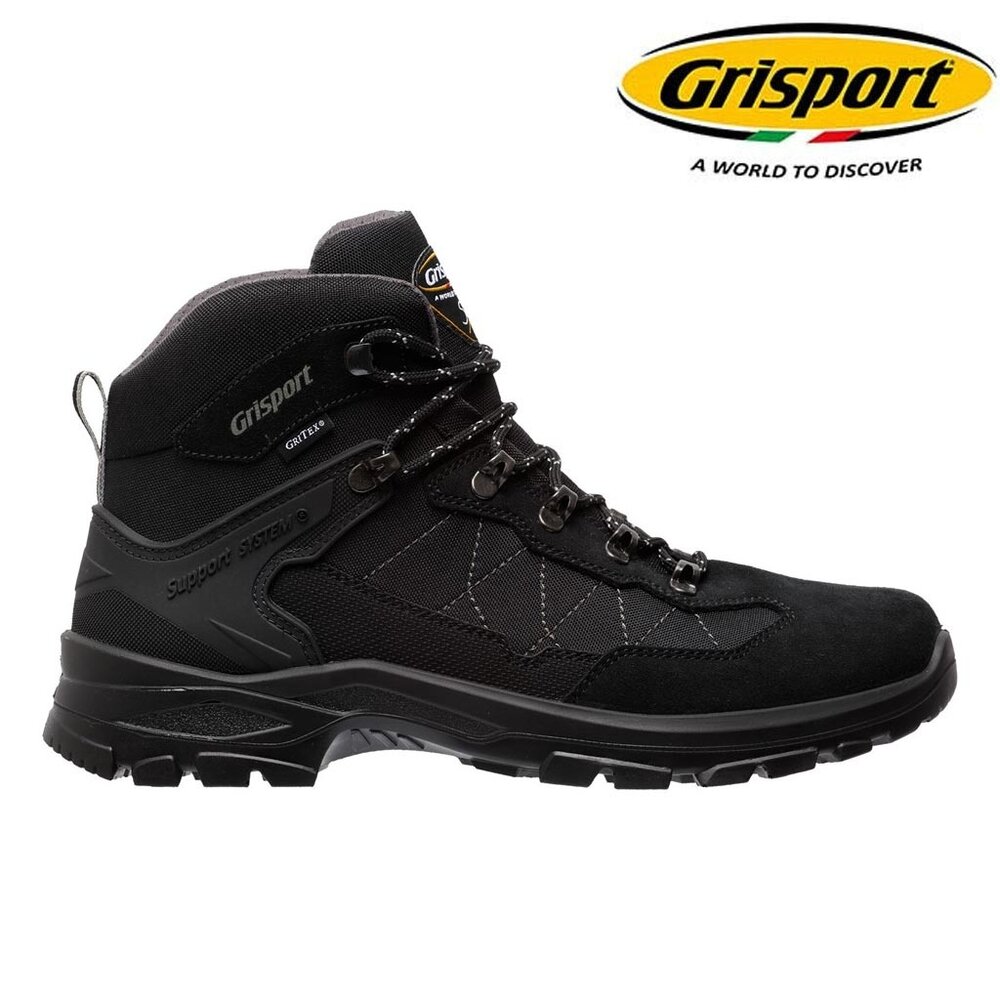Grisport Scout Mid Zwart Wandelschoenen
