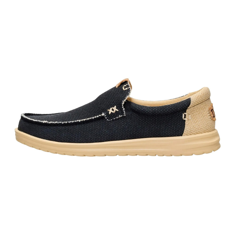 Hey Dude Mikka Braided Black/Boulder Tan Instappers Heren