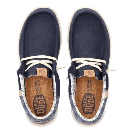 Hey Dude Wally Funk Summer Stitch Navy Blazer/Multi Instappers Heren