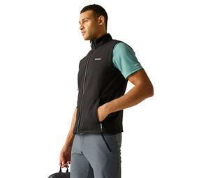 Regatta Bradwell Black Softshell Bodywarmer Heren