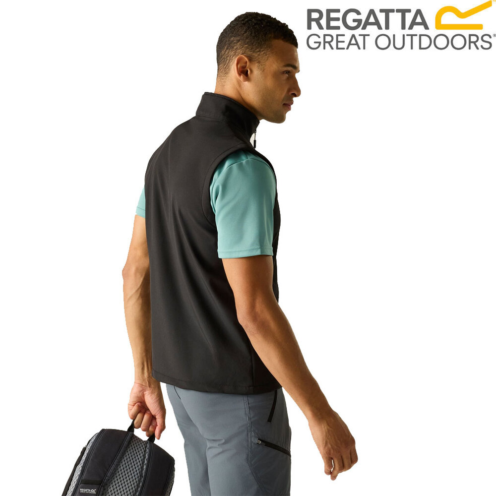Regatta Bradwell Black Softshell Bodywarmer Heren