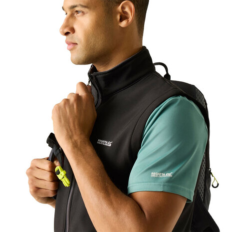 Regatta Bradwell Black Softshell Bodywarmer Heren