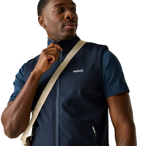 Regatta Bradwell Navy Softshell Bodywarmer Heren Regatta Bradwell Navy Softshell Bodywarmer Heren