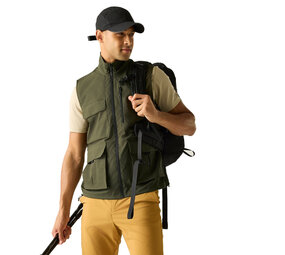 Regatta Anti-Insect Travel Light Dark Khaki Bodywarmer Heren