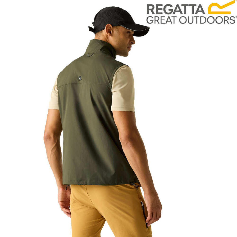 Regatta Anti-Insect Travel Light Dark Khaki Bodywarmer Heren