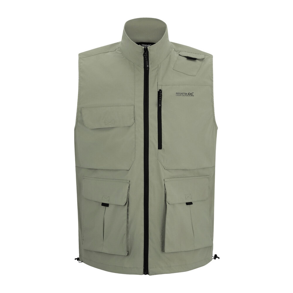 Regatta Anti-Insect Travel Light Light Sage Bodywarmer Heren Regatta Anti-Insect Travel Light Light Sage Bodywarmer Heren