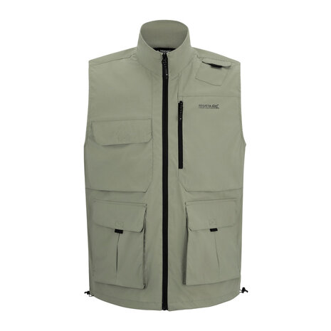 Regatta Anti-Insect Travel Light Light Sage Bodywarmer Heren Regatta Anti-Insect Travel Light Light Sage Bodywarmer Heren