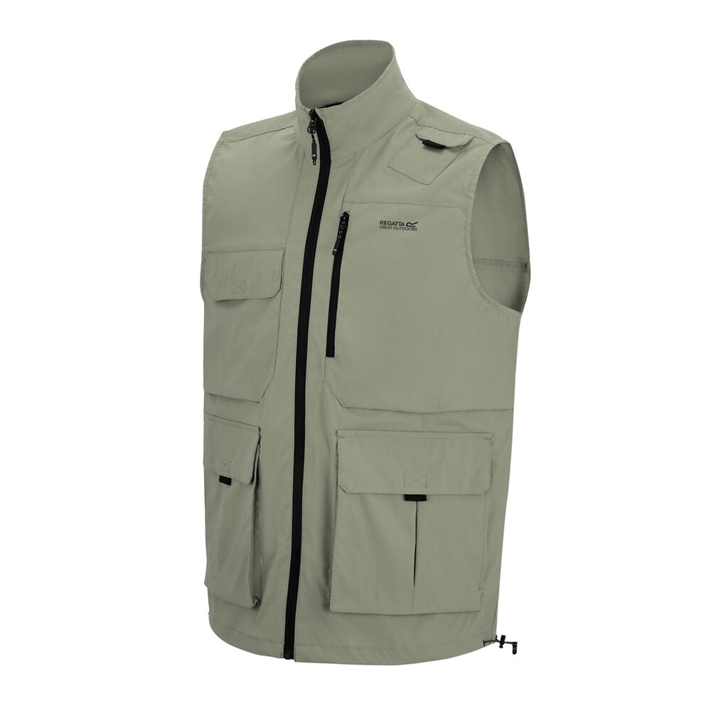 Regatta Anti-Insect Travel Light Light Sage Bodywarmer Heren Regatta Anti-Insect Travel Light Light Sage Bodywarmer Heren