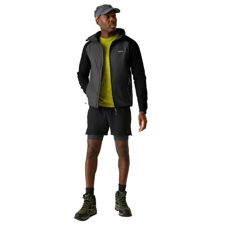 Regatta Arec Ash Marl Black Softshell Jas Heren