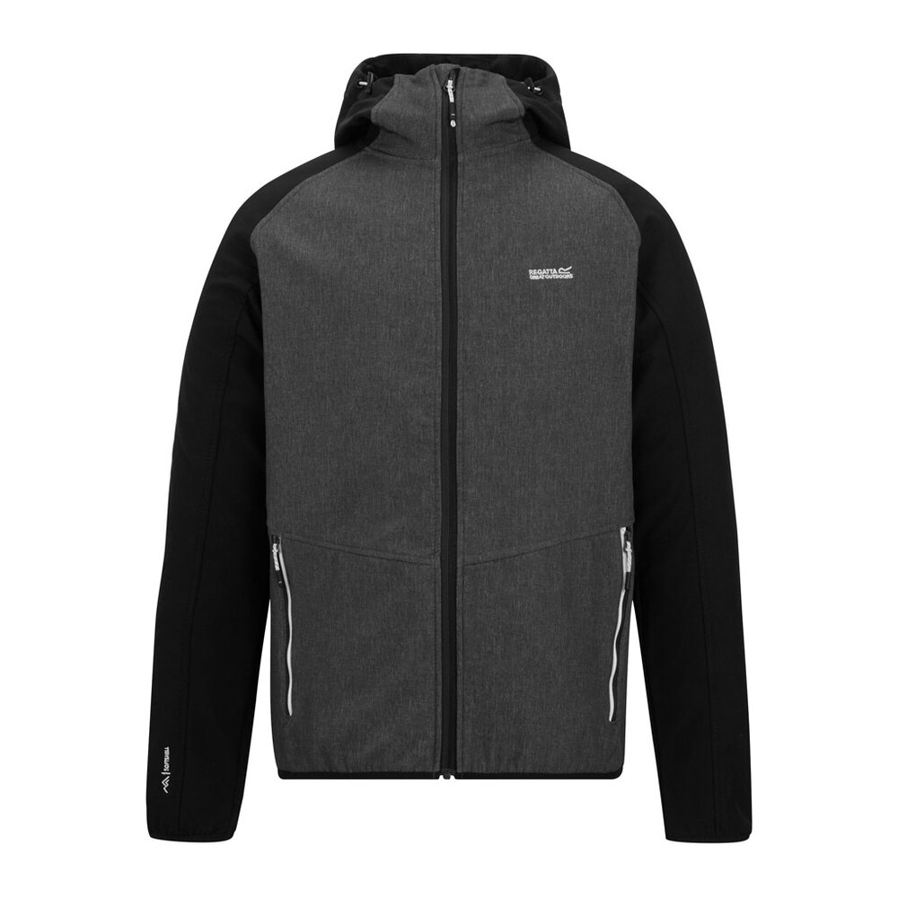 Regatta Arec Ash Marl Black Softshell Jas Heren