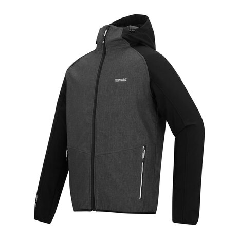Regatta Arec Ash Marl Black Softshell Jas Heren