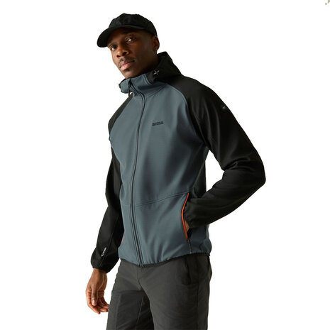 Regatta Arec Dark Storm Black Softshell Jas Heren