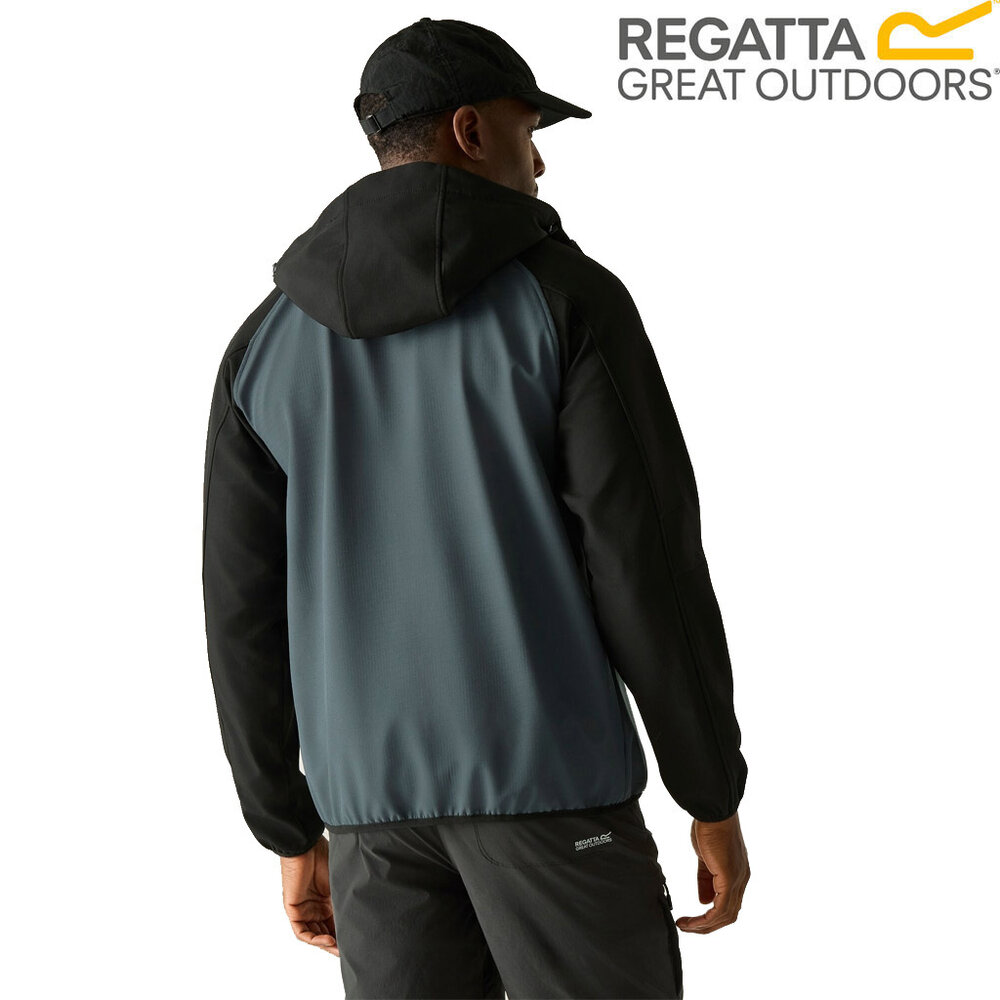Regatta Arec Dark Storm Black Softshell Jas Heren