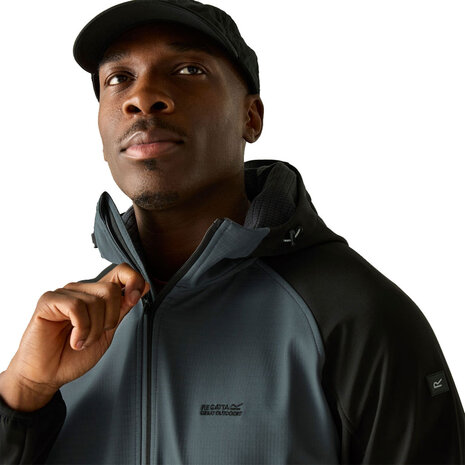 Regatta Arec Dark Storm Black Softshell Jas Heren