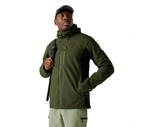 Regatta Birchdale Waterproof Dark Khaki Black Jas Heren