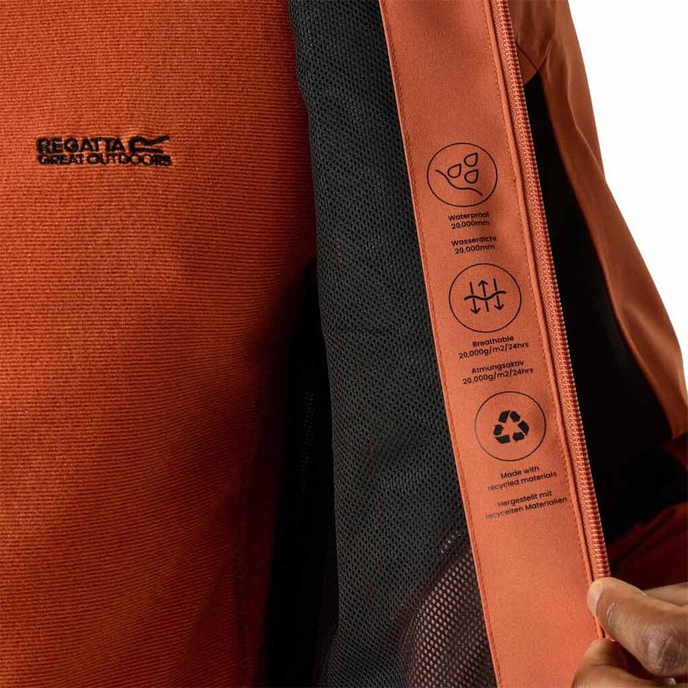 Regatta Birchdale Waterproof Brick Black Jas Heren