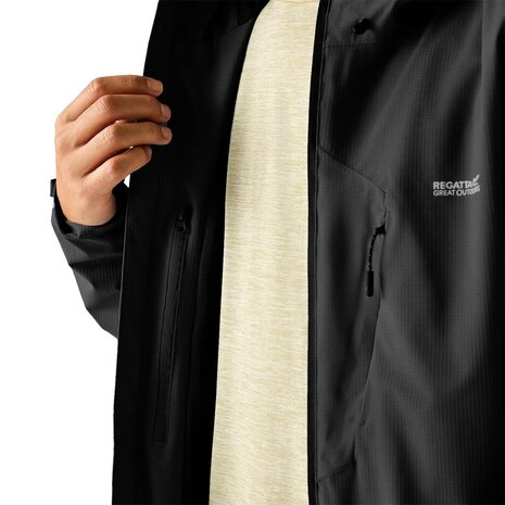 Regatta Oklarna Waterproof Black Jas Heren