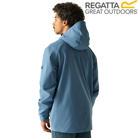 Regatta Oklarna Waterproof China Blue Jas Heren