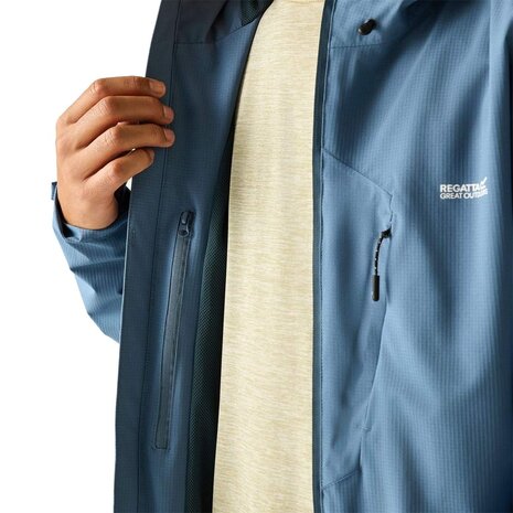 Regatta Oklarna Waterproof China Blue Jas Heren