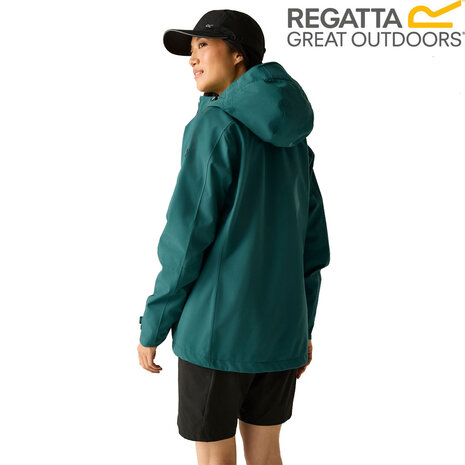 Regatta Birchdale Waterproof Mediterranea Green Zomerjas Dames