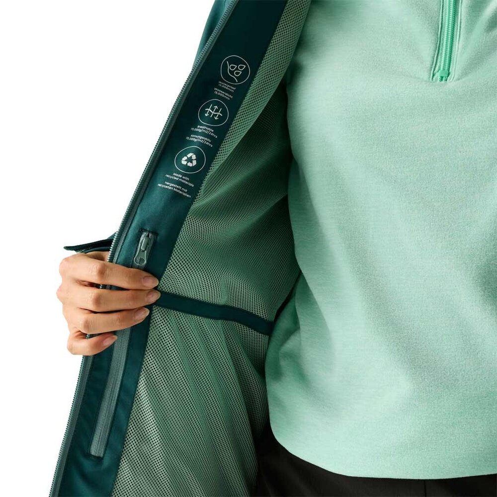 Regatta Birchdale Waterproof Mediterranea Green Zomerjas Dames