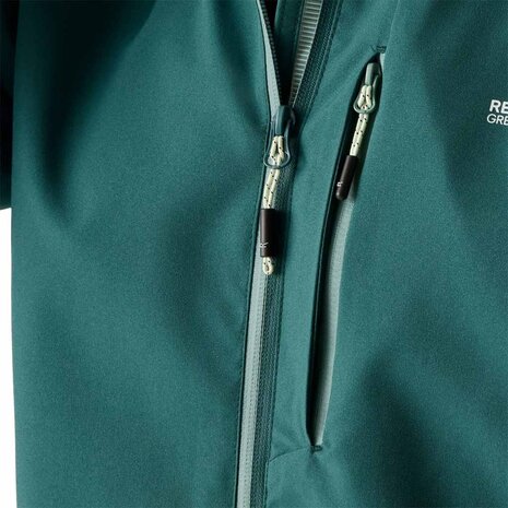 Regatta Birchdale Waterproof Mediterranea Green Zomerjas Dames