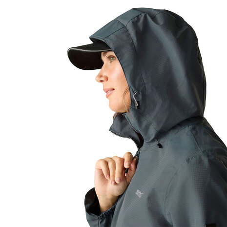 Regatta Hamara Waterproof Dark Storm Zomerjas Dames
