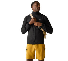 Regatta Baslinn Black Full Zip Stretch Fleece Vest Heren