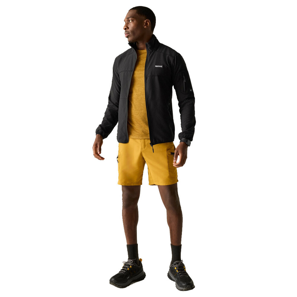 Regatta Baslinn Black Full Zip Stretch Fleece Vest Heren