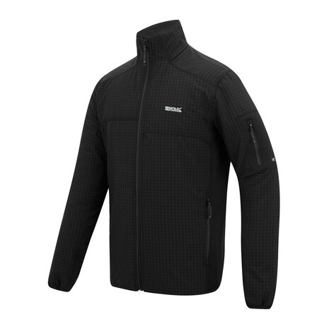 Regatta Baslinn Black Full Zip Stretch Fleece Vest Heren