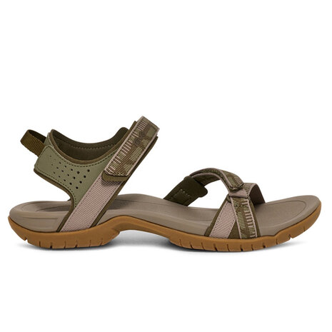 Teva Verra Archive Criss Cross Olive Sandalen Dames