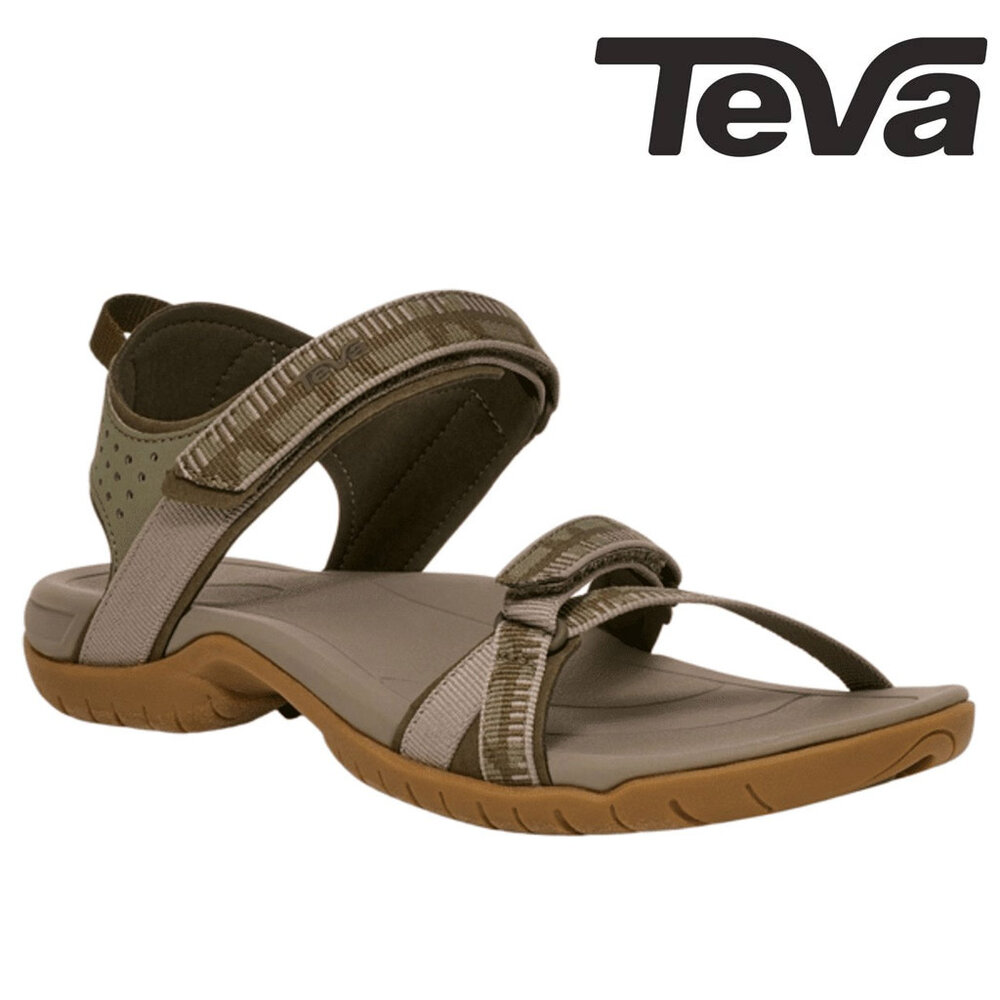 Teva Verra Archive Criss Cross Olive Sandalen Dames