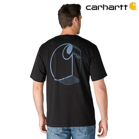 Carhartt Irvine 3D Logo Zwart T-Shirt Heren