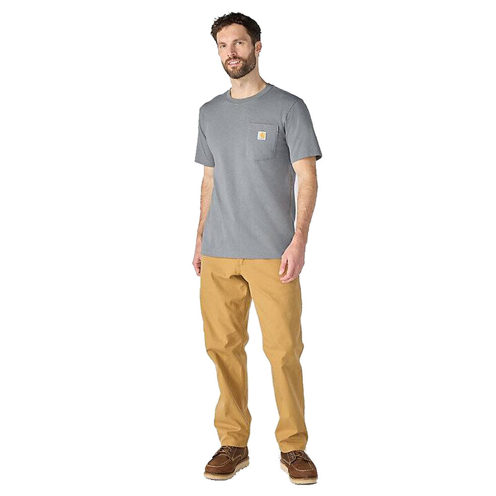 Carhartt Irvine 3D Logo Weathered Ash Heather T-Shirt Heren