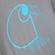 Carhartt Irvine 3D Logo Weathered Ash Heather T-Shirt Heren