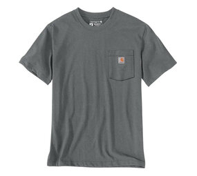 Carhartt Irvine Trucker 3D Logo Weathered Ash Heather T-Shirt Heren