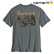 Carhartt Irvine Trucker 3D Logo Weathered Ash Heather T-Shirt Heren