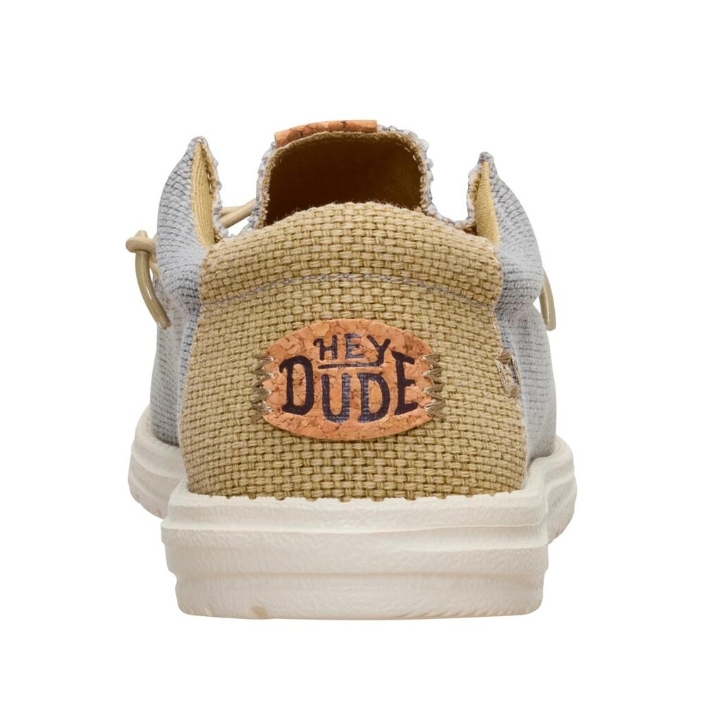 Hey Dude Wally Braided Flannel Grey/Olive Instappers Heren