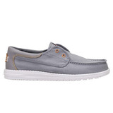 Hey Dude Wally Cru Stretch Canvas Flannel Grey Multi Instappers Heren