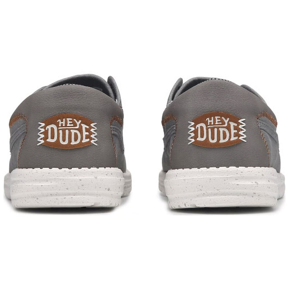 Hey Dude Wally Cru Stretch Canvas Flannel Grey Multi Instappers Heren