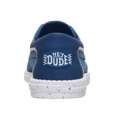 Hey Dude Wally Cru Stretch Canvas Ensign Blue Multi Instappers Heren