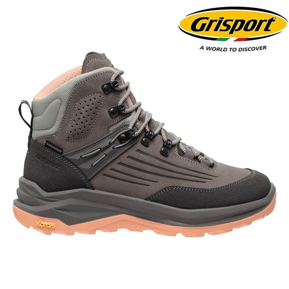 Grisport Overland Grey/Peach Mid Wandelschoenen