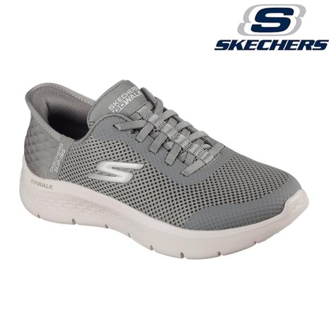 Skechers Go Walk Flex Grand Entry Olive Wandelsneakers Dames