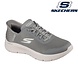 Skechers Go Walk Flex Grand Entry Olive Wandelsneakers Dames
