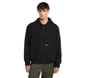 Dickies Unlined Canvas Zwart Hooded Bomber Jack Heren
