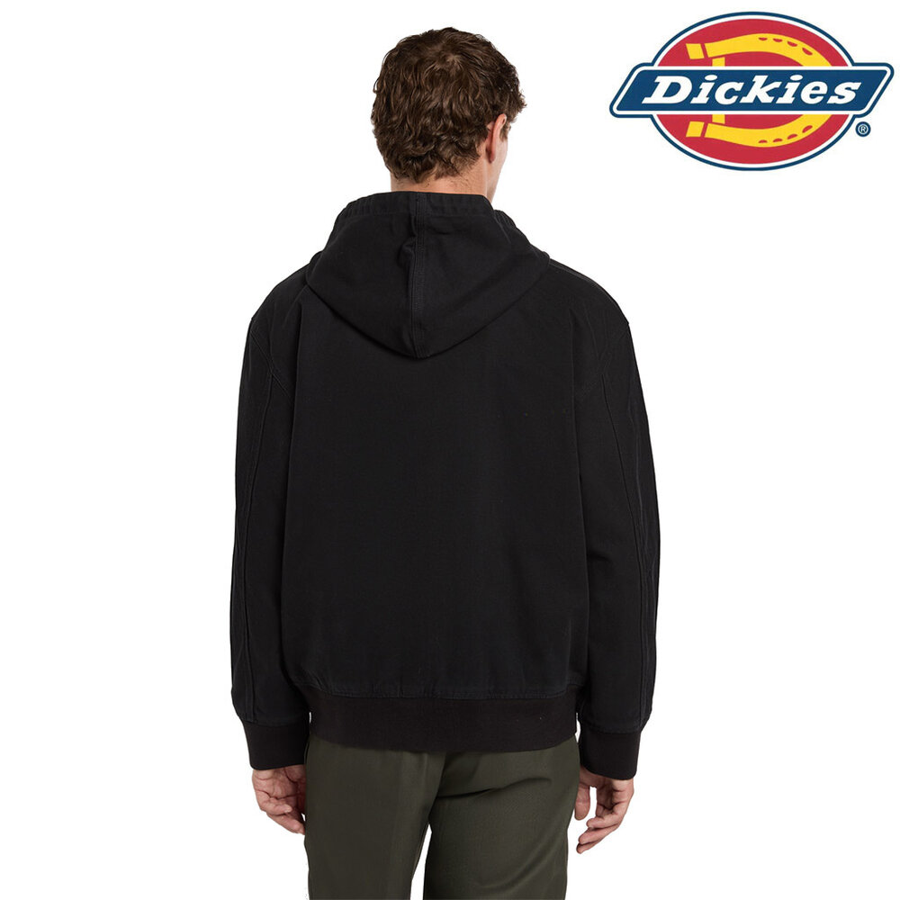 Dickies Unlined Canvas Zwart Hooded Bomber Jack Heren