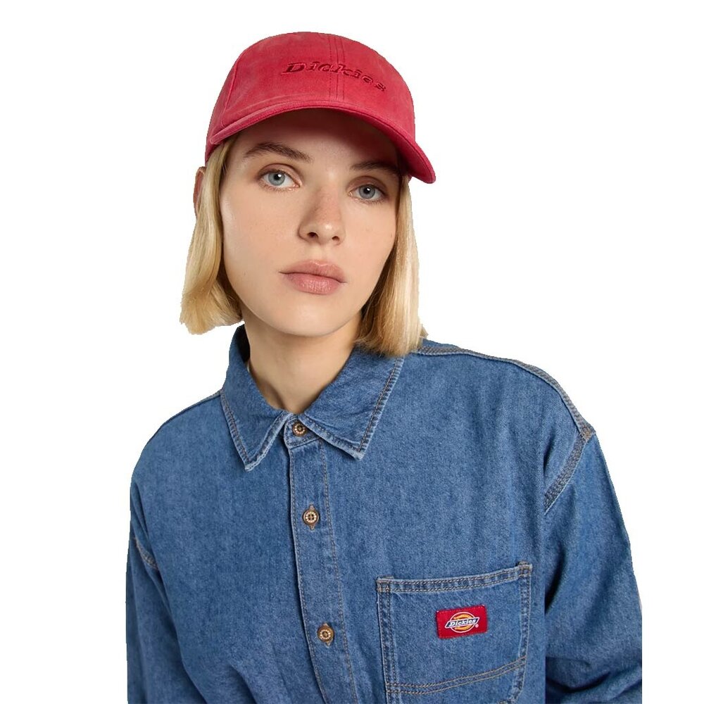 Dickies Middlefield Wash Red Dad Cap