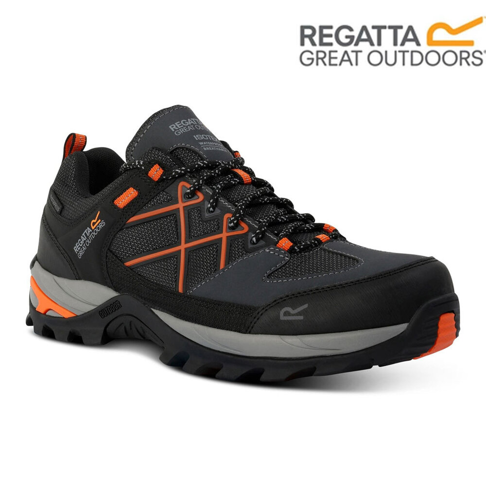Regatta Samaris Low Isotex Granite Blaze Orange Wandelschoenen Heren