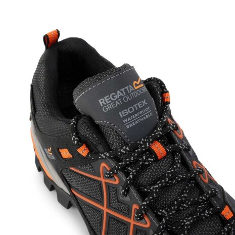 Regatta Samaris Low Isotex Granite Blaze Orange Wandelschoenen Heren